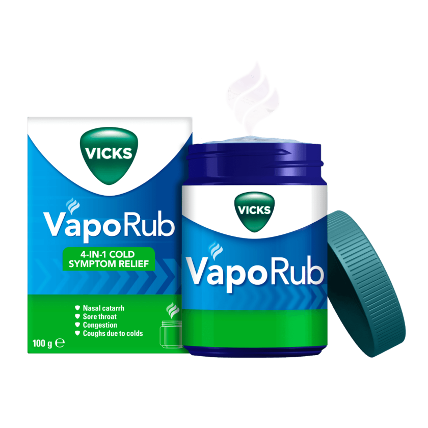 Vicks VapoRub Ointment for Sore Throat, Blocked Nose | Vicks Original - Medaid