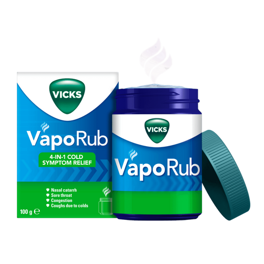 Vicks VapoRub Ointment for Sore Throat, Blocked Nose | Vicks Original - Medaid