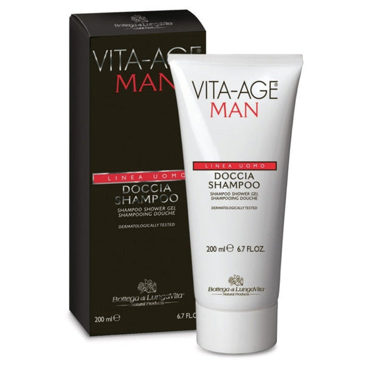 Vita-Age Man Shampoo Shower Gel - 200 ml - Medaid