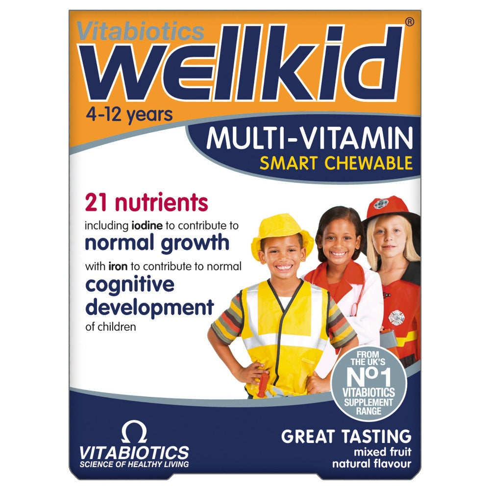 Vitabiotics Wellkid - 30 Chewable Tablets - Medaid - Lebanon