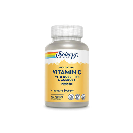 SOLARAY VITAMIN C WITH ROSE HIP & ACEROLA 1000mg - Medaid International