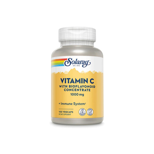 SOLARAY VITAMIN C WITH ROSE HIPS, ACEROLA & BIOFLAVONOIDS 1000mg - Medaid International