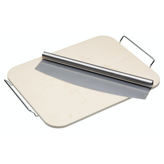 World of Flavours Italian Large Pizza Stone & Cutter - Medaid International