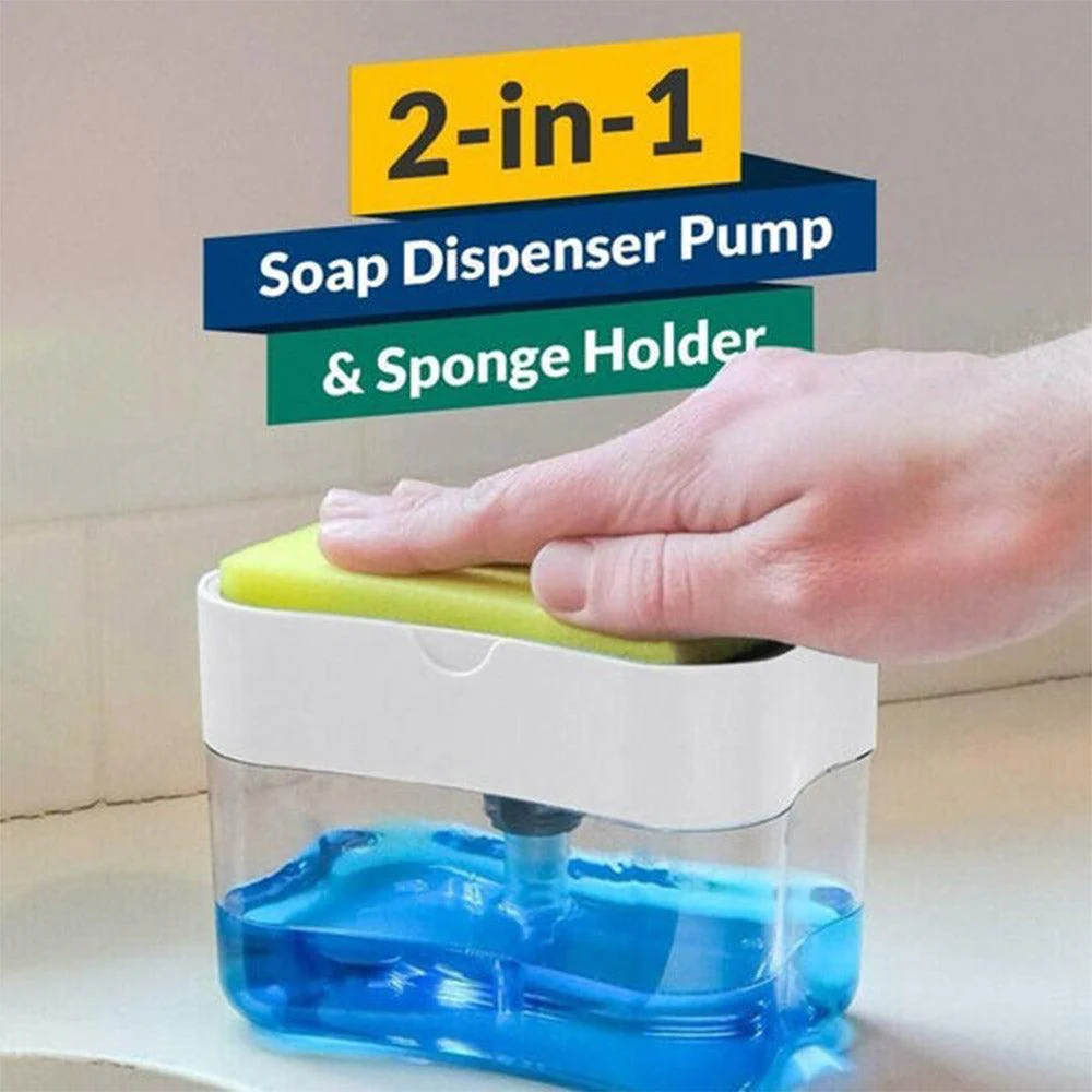 Soap Pump Dispenser And Sponge Organizer - Medaid International