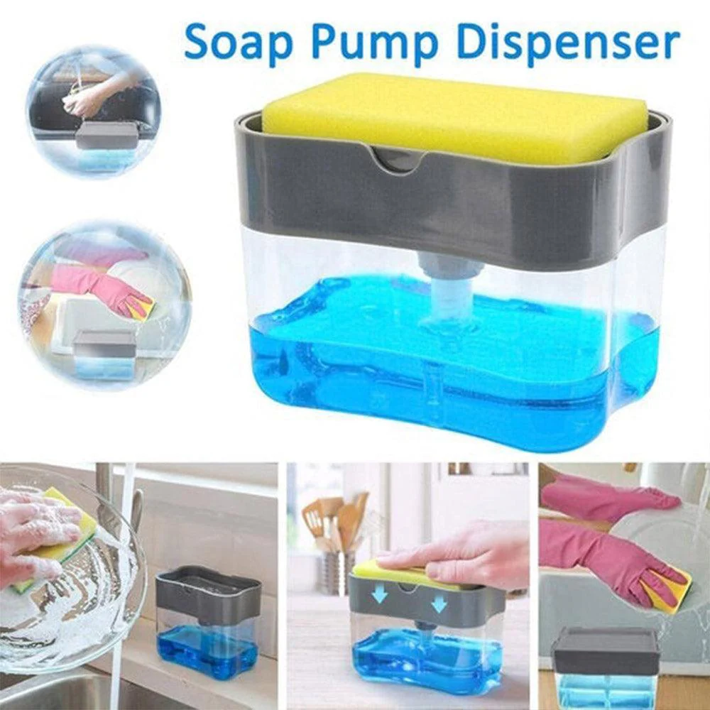 Soap Pump Dispenser And Sponge Organizer - Medaid International