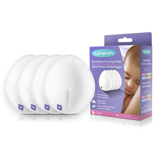 LANSINOH WASHABLE NURSING PADS X 4 - Medaid