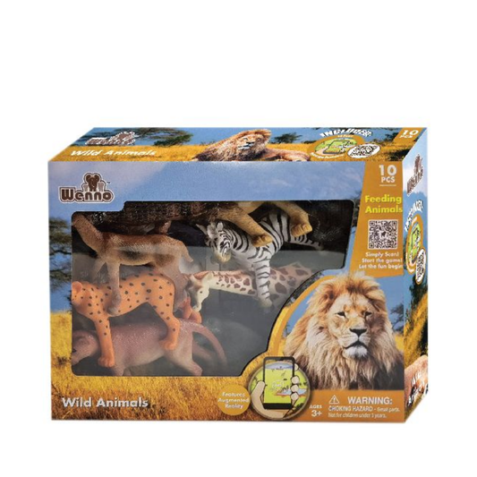 Wild Animals 12 Pieces Playset by Weeno Animal Planet - Medaid International