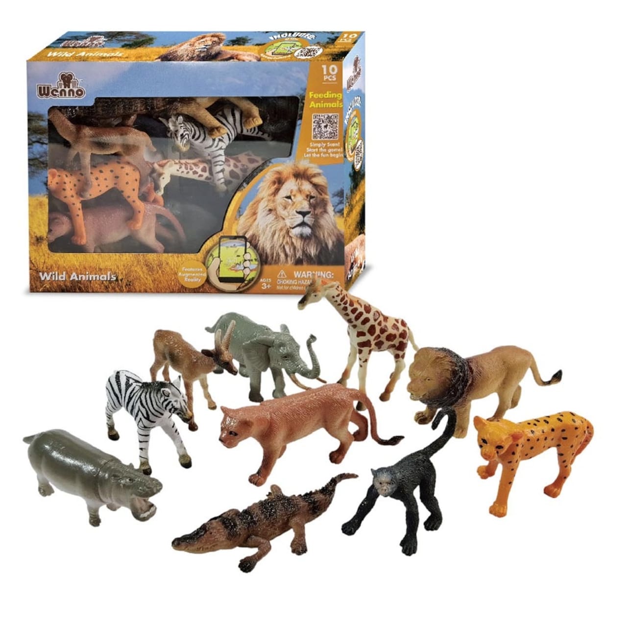 Wild Animals 12 Pieces Playset by Weeno Animal Planet - Medaid International
