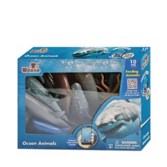 Ocean Animals 10 Pieces Playset by Wenno Animal Planet - Medaid International