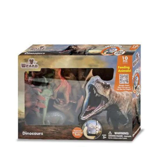 Dinosaurs 10 Pieces Playset by Weeno Animal Planet - Medaid International