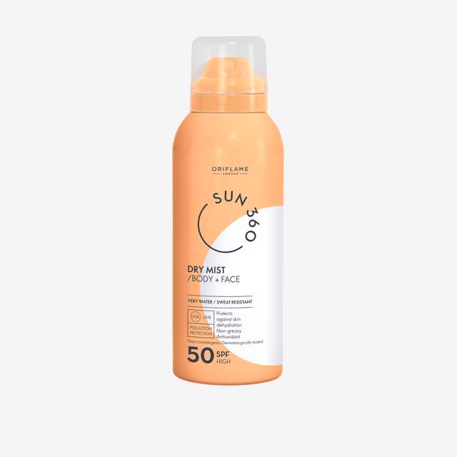 Sun 360 Dry Mist Body & Face SPF 50 High 150ml - Medaid