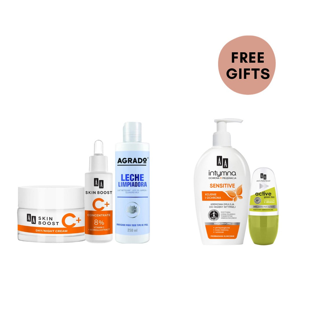AA Skin Boost Vitamin C + Agrado Cleansing Milk Package - Medaid International