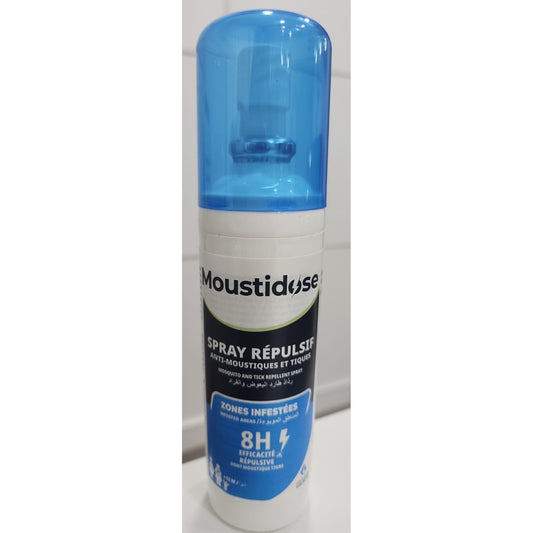 GILBERT MOUSTIDOSE REPELLENT SPRAY +12M (8H)100ML(infested area) - Medaid