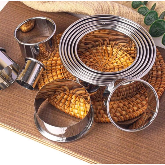 11pcs/set Stainless steel cookie cutter set-multifunctional molds for baking dumplings pastries and pies