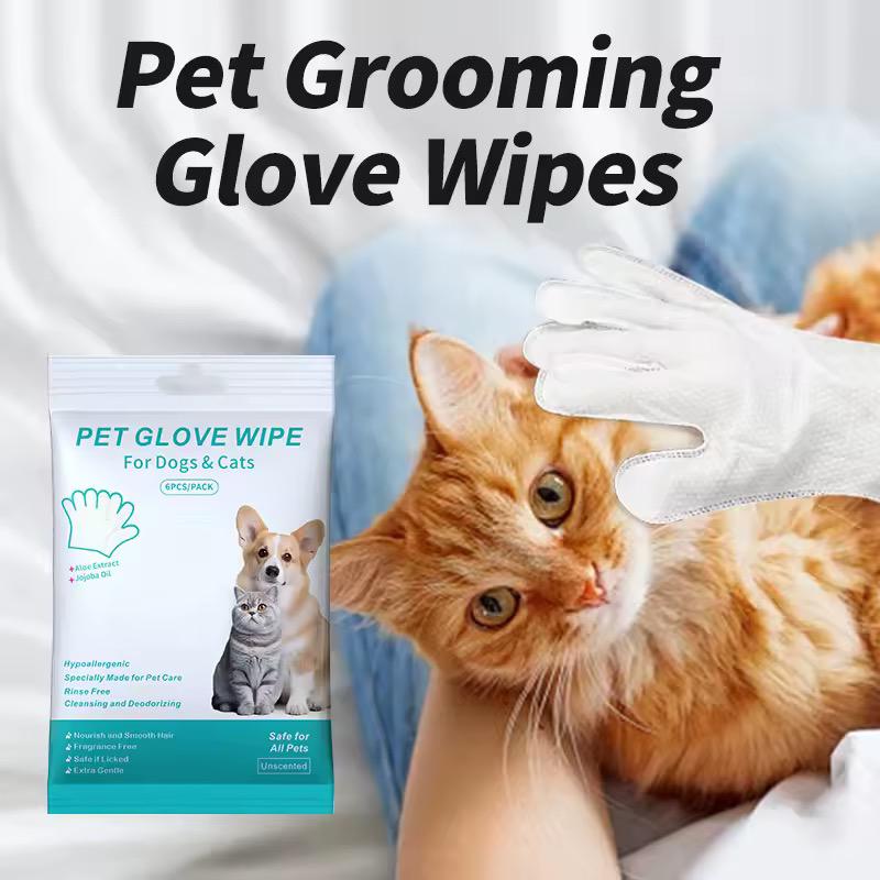 Pet cleaning gloves wet wipes