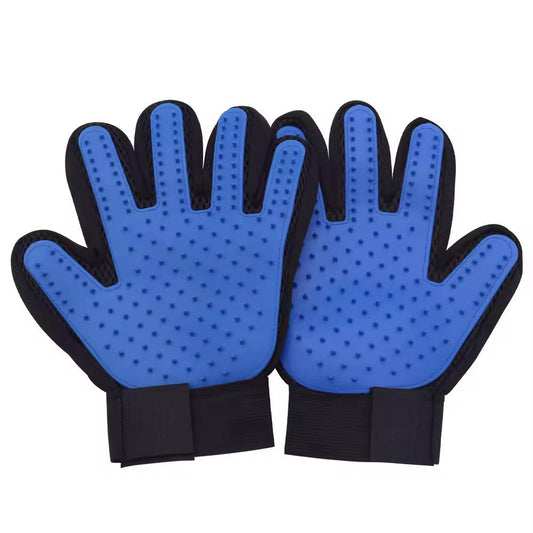 Pet grooming cleaning gloves