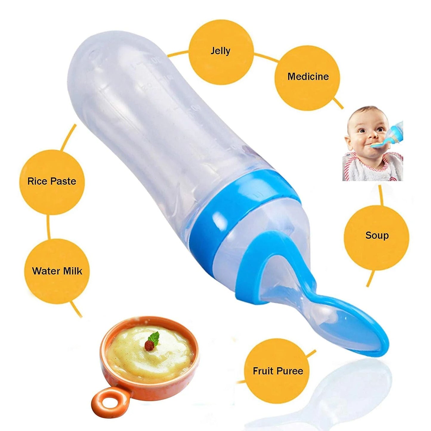 Squeeze Feeding Spoon Bottle