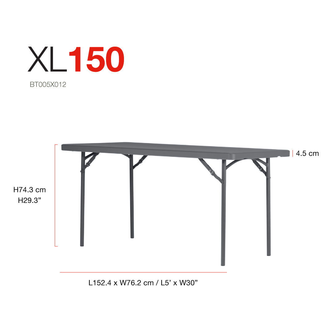 Classic Rectangular Foldable Table XL150 - Medaid International