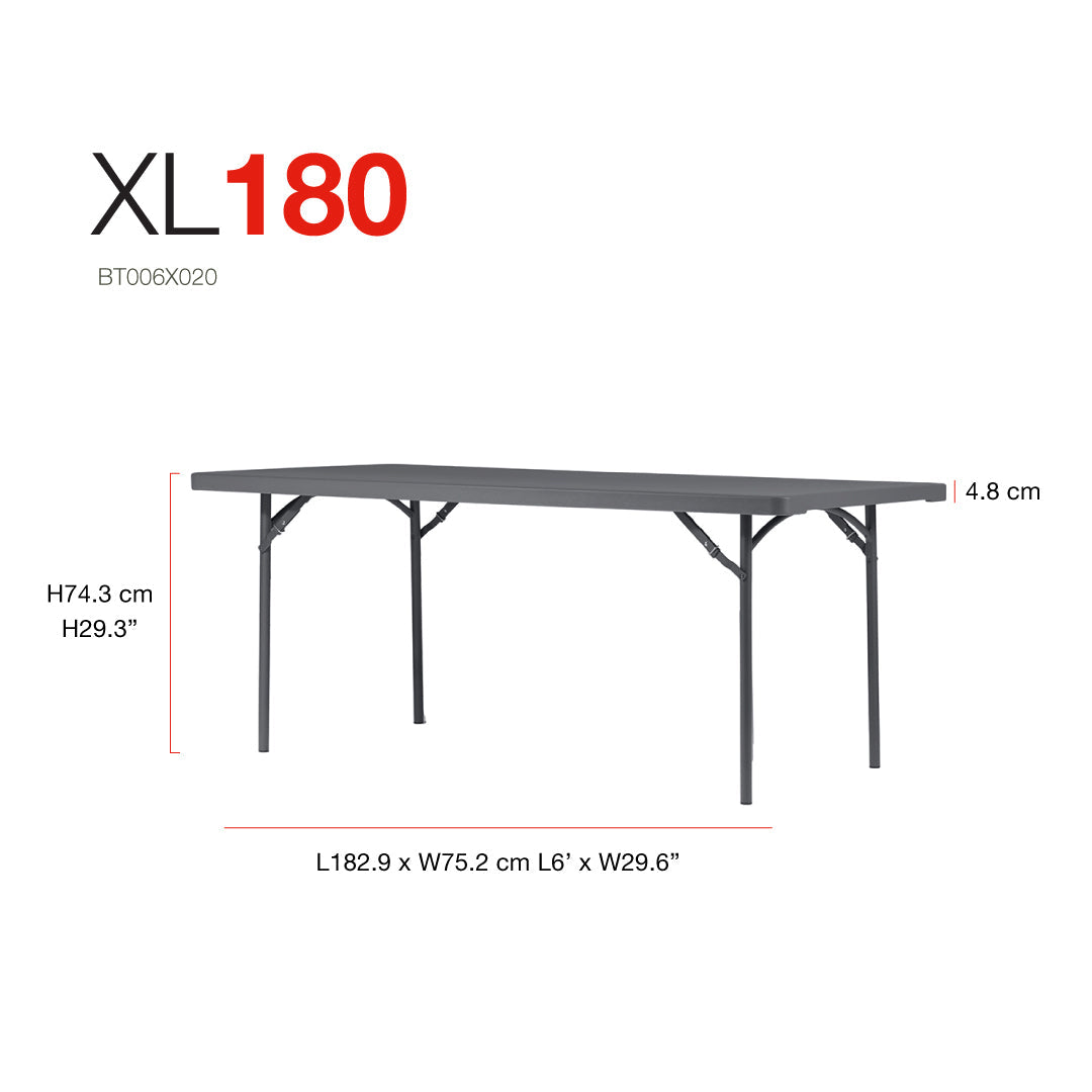 Classic Rectangular Foldable Table XL180 - Medaid International
