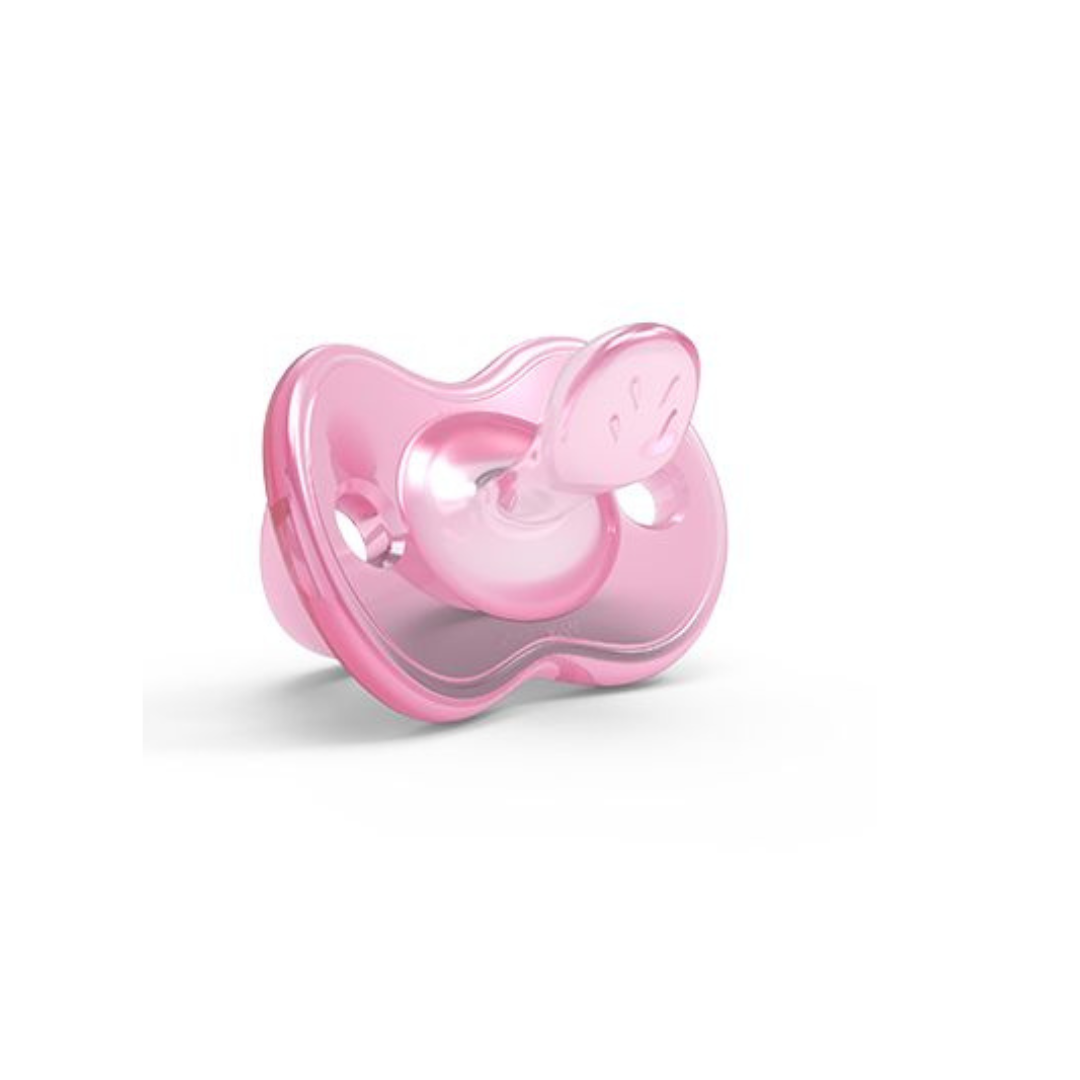 Silicone Pacifier With Orthosoft Teat Pink - Medaid