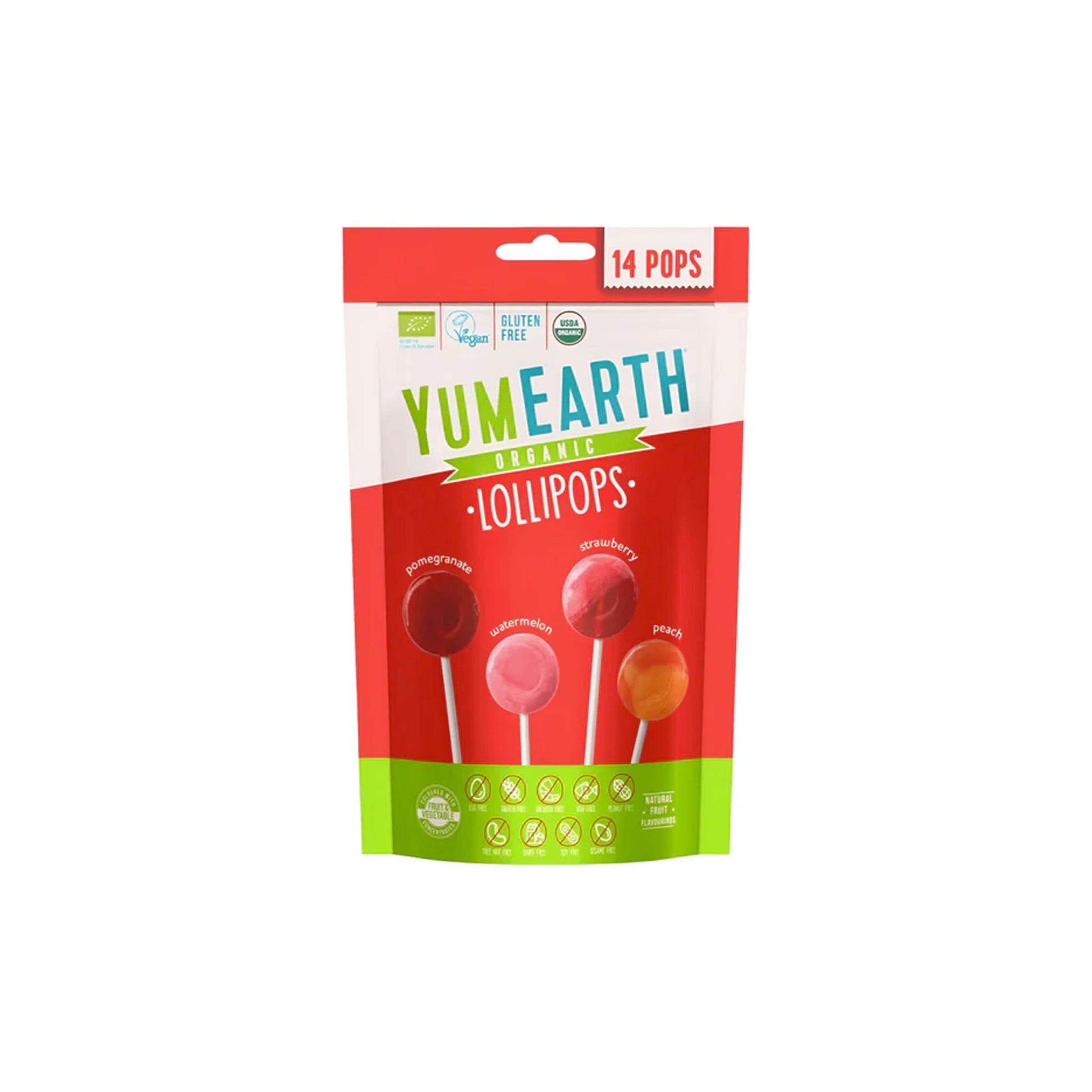 YUMEARTH ORGANIC ASSORTED LOLLIPOPS - GLUTEN FREE - Medaid International