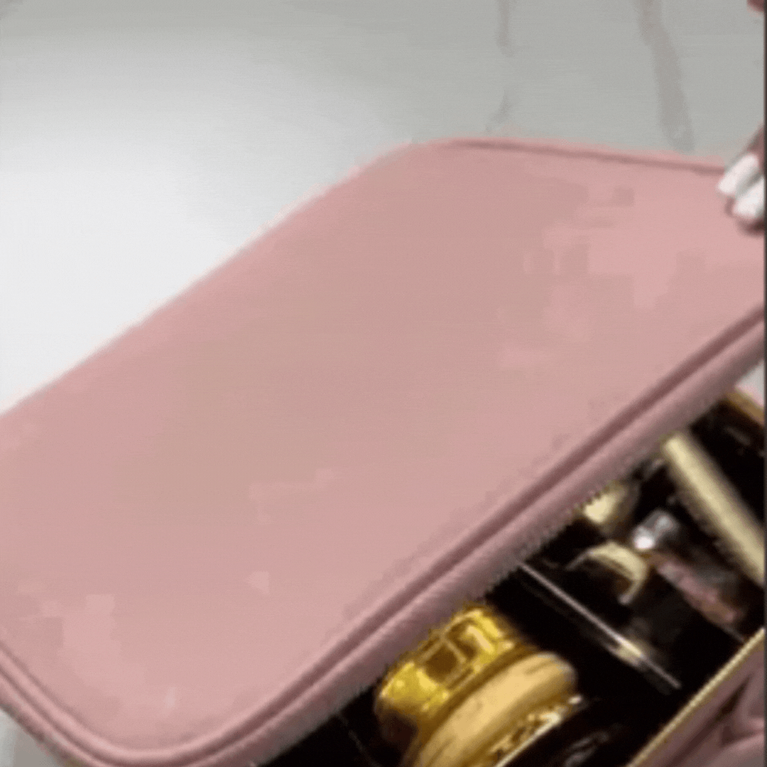 Adjustable Light Make up Bag with Mirror LED Light - Medaid International