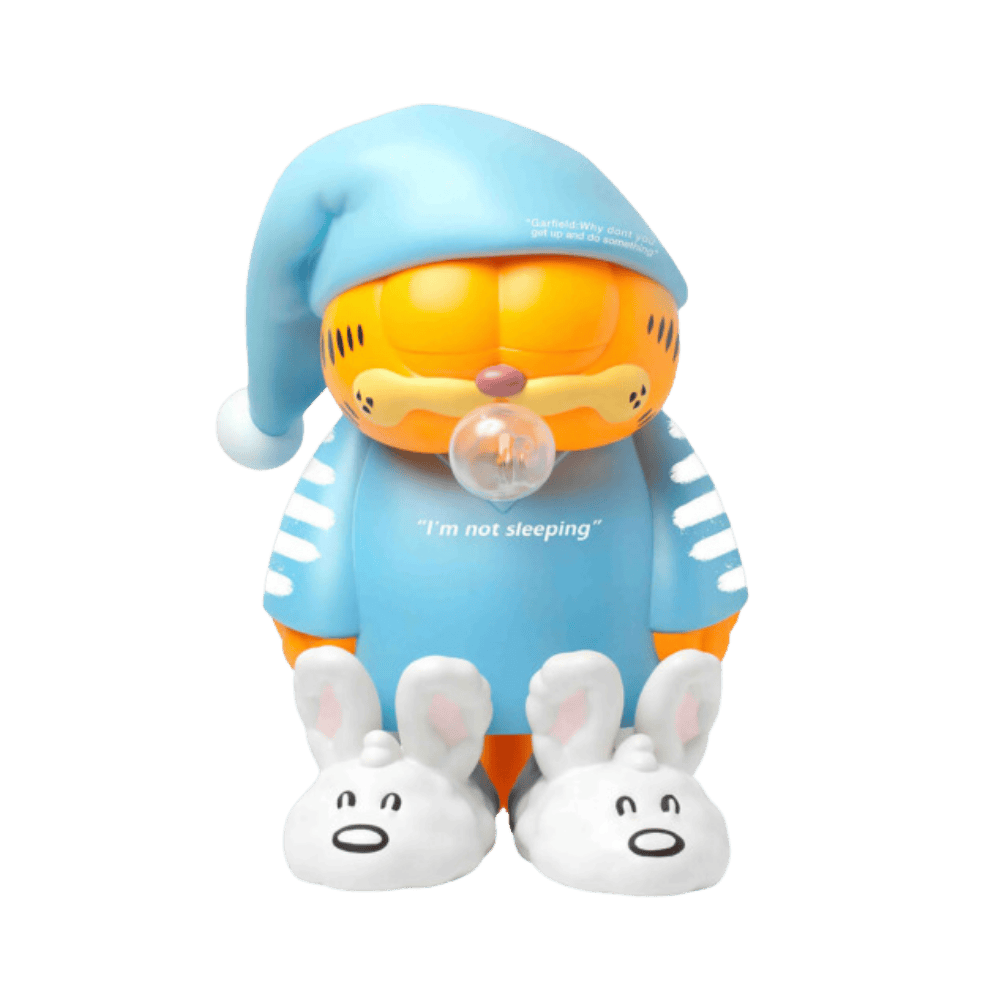 Garfield "I am not Sleeping" Blue 26cm Figure By ZCWO - Medaid International
