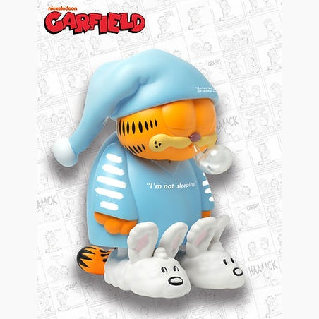 Garfield "I am not Sleeping" Blue 26cm Figure By ZCWO - Medaid International
