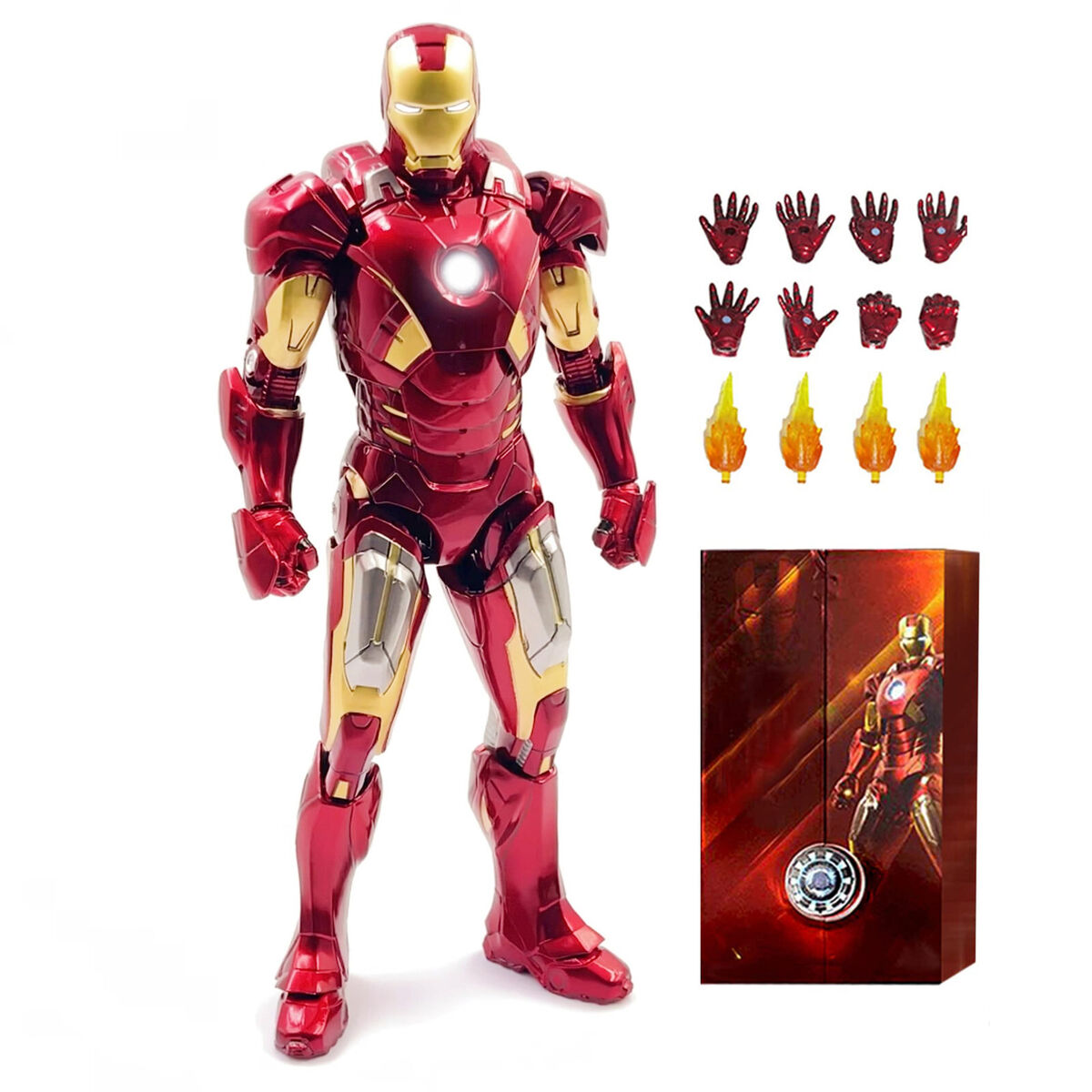 Marvel Luminous version of Iron Man MK7 Action Figure By ZD Toys - Medaid International
