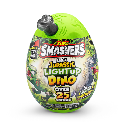 Smashers Mega Jurassic Light-Up Dino Surprise Egg Mini Figure Set - Medaid International