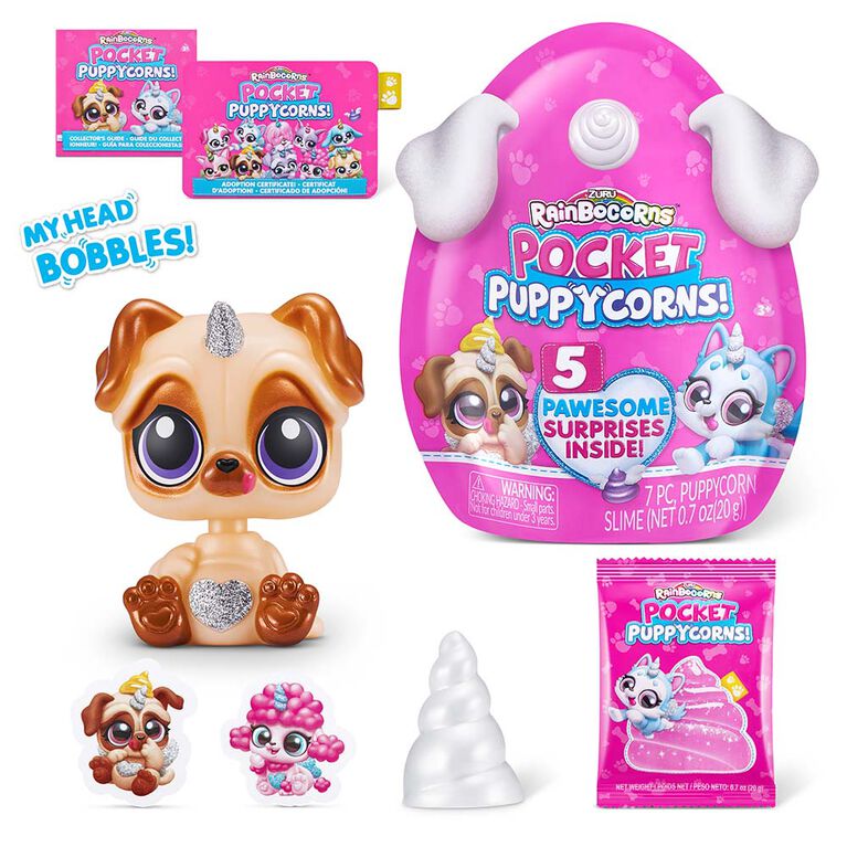 Rainbocorns Pocket Puppycorn Surprise S1 Bobble Head Small - Medaid International