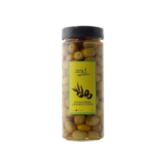 Souri Green Cracked Olives - Medaid International