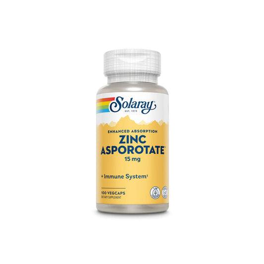SOLARAY ZINC ASPOROTATE 15mg - Medaid International