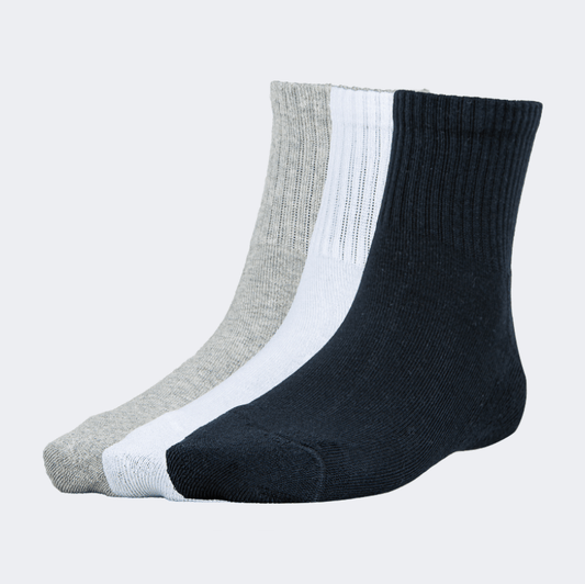 Top Ten Soft Unisex Lifestyle Socks Black/White/Grey - Medaid International