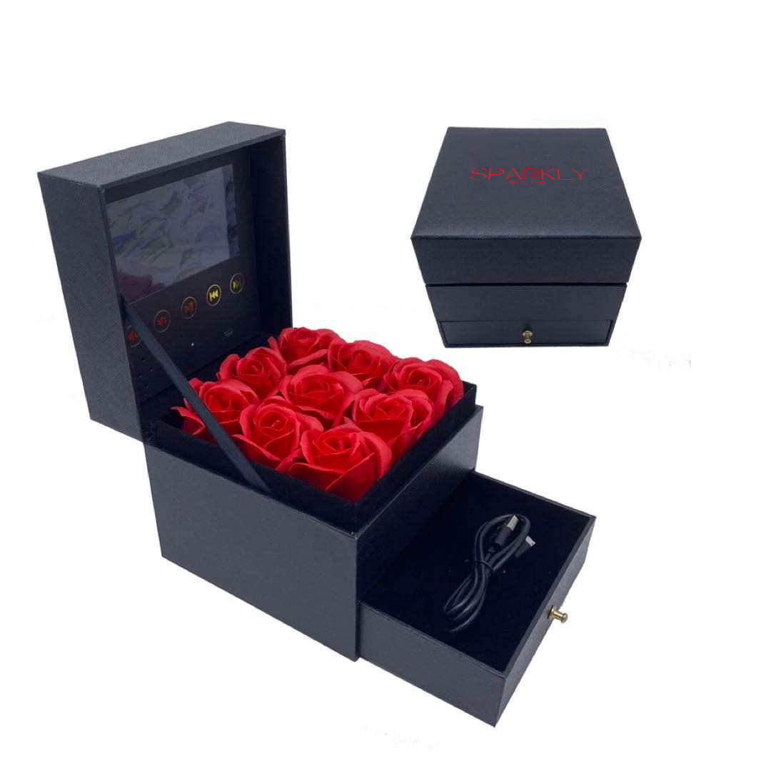 Video Box With 9 Eternal roses - Medaid International