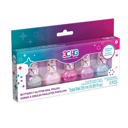 Butterfly Nail Polish, Pack Of 5 - Medaid International
