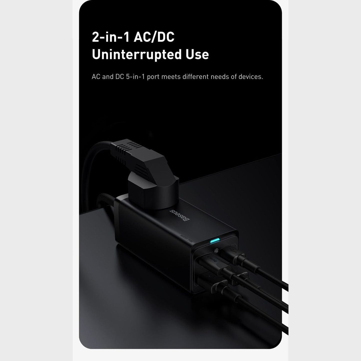 BASEUS DESKTOP POWER STRIP 65W  EA1080 - Medaid International