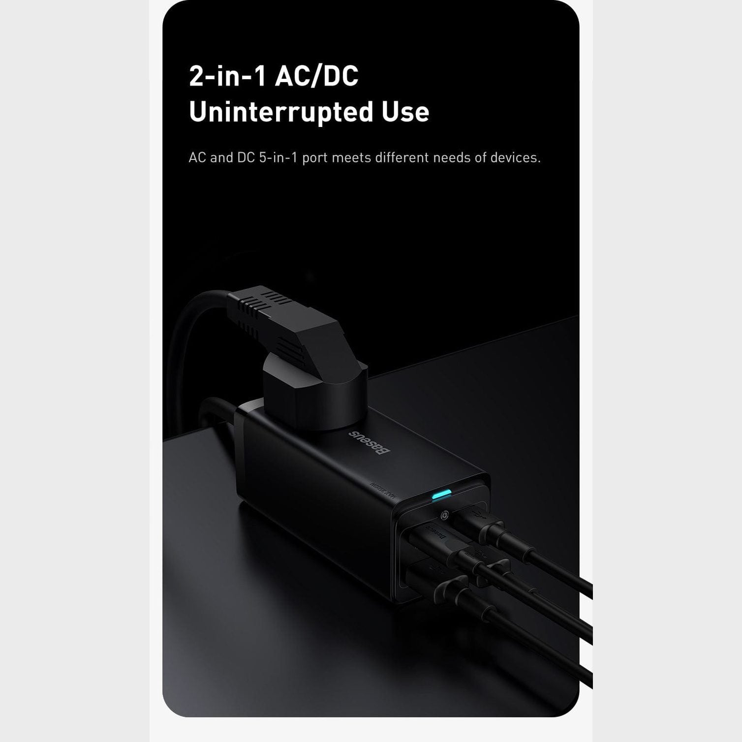 BASEUS DESKTOP POWER STRIP 65W  EA1080 - Medaid International