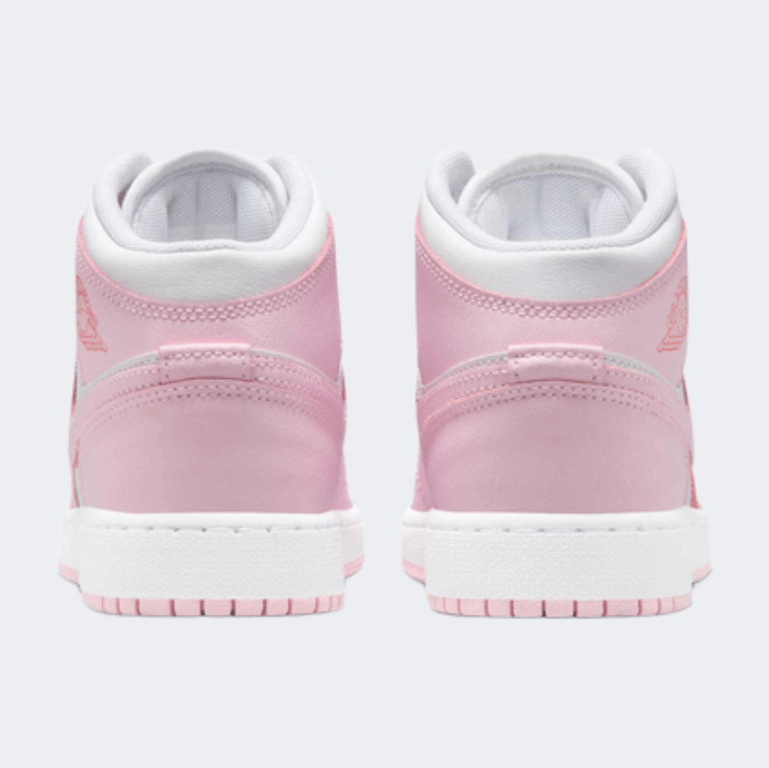 Nike Air Jordan 1 Mid Gs Girls Lifestyle Shoes Pink Foam - Medaid International