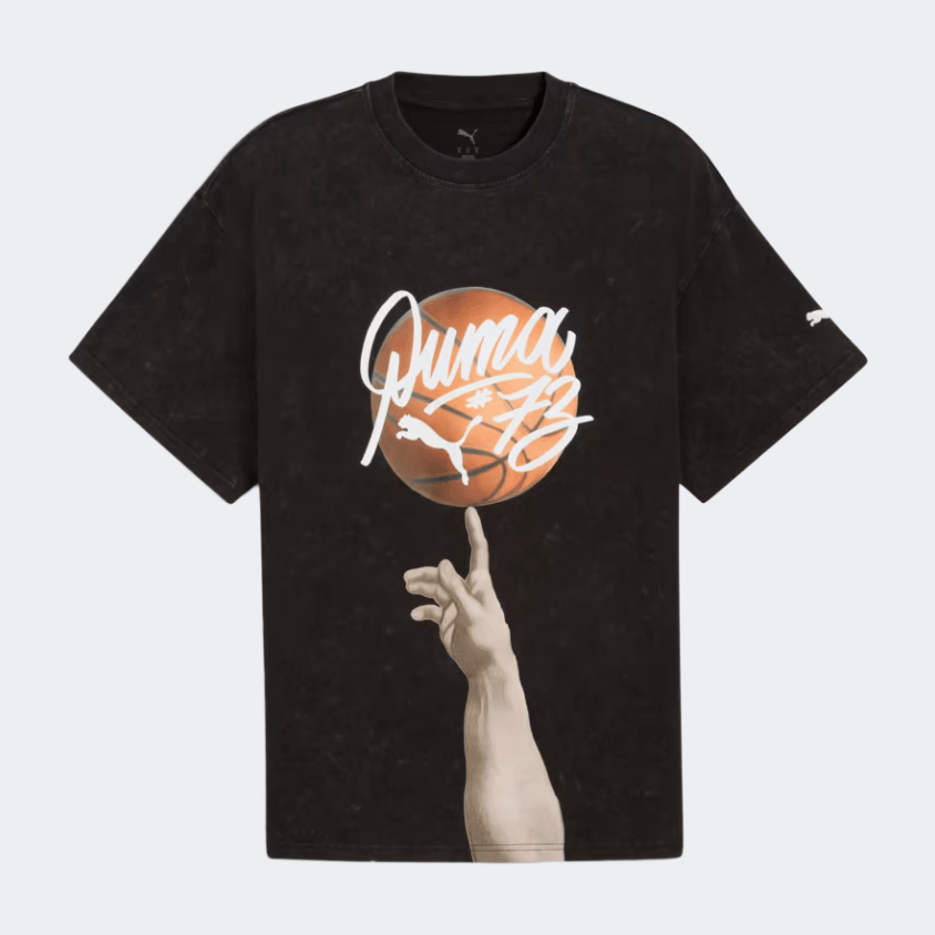 Puma Dylan Exhibit Men Basketball T-Shirt Black - Medaid International
