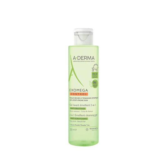 Aderma Exomega Control 2 In 1 Emollient Cleansing Gel - Medaid