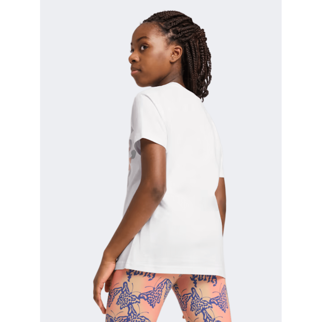 Puma Butterfly Vibe Girls Lifestyle T-Shirt White - Medaid International