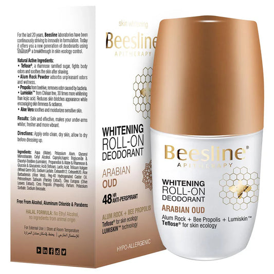 Beesline Natural Whitening Roll-On Deo - Arabian Oud - Medaid - Lebanon