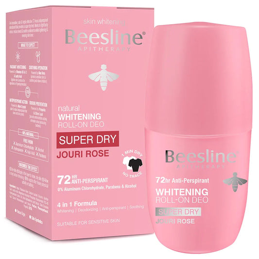 Beesline natural whitening roll-on deo super dry - jouri rose - Medaid - Lebanon