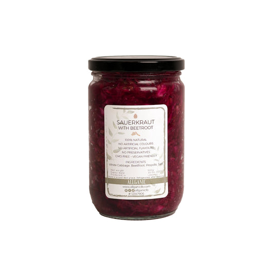 ALLGANIC NATURAL SAUERKRAUT WITH BEETROOT - Medaid International