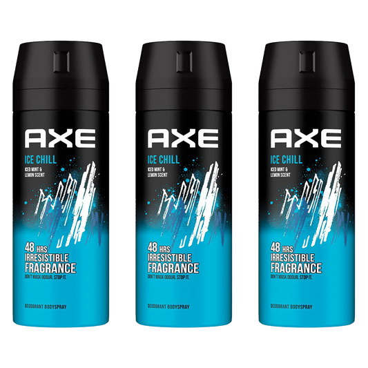 Axe Ice Chill 48H Spray Deodorant For Him - Pack Of 3 - Medaid