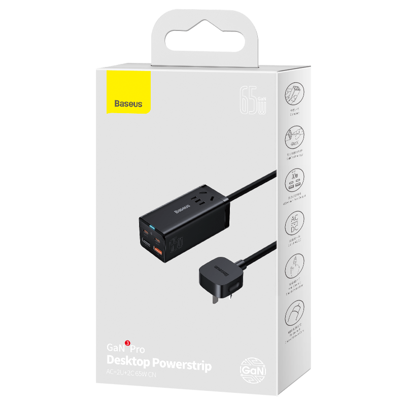 BASEUS DESKTOP POWER STRIP 65W  EA1080 - Medaid International