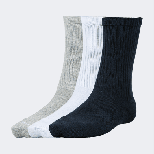 Top Ten Soft Unisex Lifestyle Socks Black/White/Grey - Medaid International