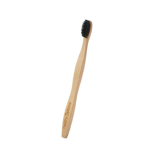 Toothbrush Bamboo Toothbrush - Soft - Black Bristles - Medaid