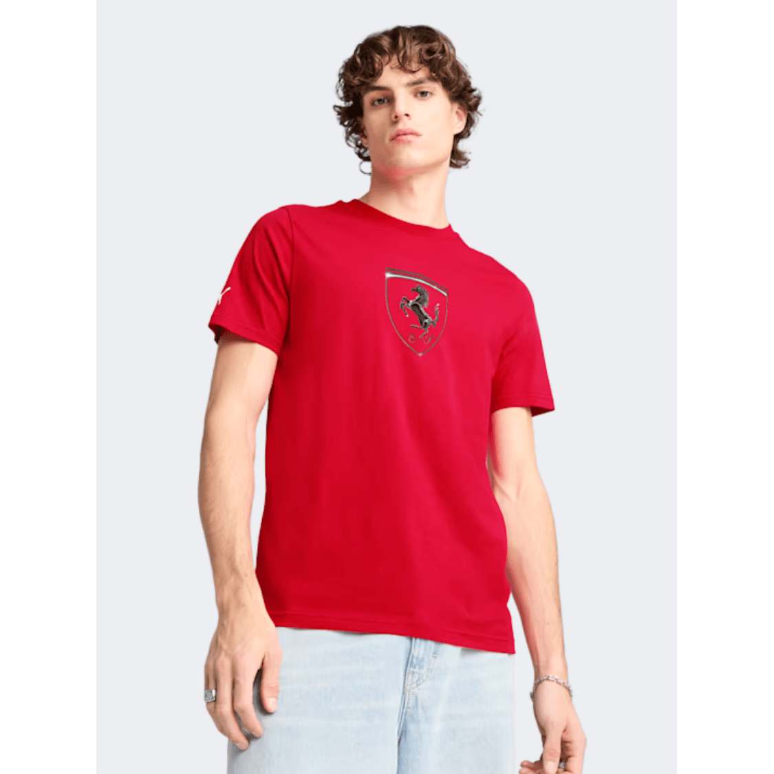 Puma Scuderia Ferrari Race Tonal Big Shield Men Lifestyle T-Shirt Red - Medaid International